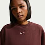 Nike Studio Fleece Medium Weight Women's Oversized Crew-Neck Sweatshirt