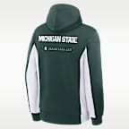 Michigan State Courtside Men's Nike Dri-FIT College Full-Zip Jacket
