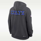 Sudadera con gorro sin cierre Nike Dri-FIT de la NFL para hombre Indianapolis Colts Rivalries Collection Sideline