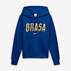 Brazil Phoenix Fleece Women's Nike Soccer Pullover Hoodie
