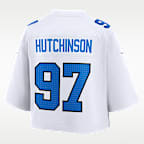 Aidan Hutchinson Detroit Lions Women's Nike NFL Cropped Tundra Game Jersey