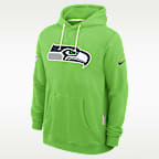 Seattle Seahawks Initial Home Sideline Men's Nike Dri-FIT NFL Pullover Hoodie