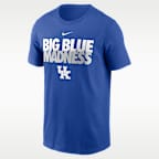 Playera universitaria Nike para hombre Kentucky Campus Local Madness