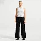 Nike Studio Fleece Medium Weight Women's Mid-Rise Wide-Leg Trousers
