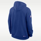 Sudadera con gorro Nike Dri-FIT de la NFL de cierre completo para hombre New York Giants Sideline Standard Issue