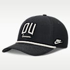 Oklahoma Legacy Letter Rise Men's Nike Dri-FIT College A-Frame Adjustable Hat
