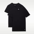 Playera de cuello redondo de algodón elástica para hombre (2 unidades) Nike Essential