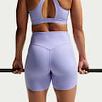 Nike Universa Women's High-Waisted 12.5cm (approx.) Biker Shorts with No Front Seam
