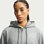 Nike Studio Fleece Sport Therma-FIT dameshoodie met rits over de hele lengte