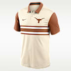 Polo universitario Nike Dri-FIT para hombre Texas Vapor Primary Logo