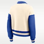 Kentucky Legacy Women's Nike College Cropped Oversized 1/4-Zip Crew