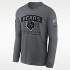 Chicago Bears Salute to Service Men's Nike NFL Long-Sleeve T-Shirt