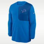 Detroit Lions Sideline Coach Men's Nike Dri-FIT NFL Long-Sleeve Top
