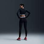 Haut court à manches longues Dri-FIT Nike Pro pour femme