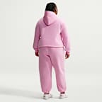 Pants de tiro alto oversized con dobladillo para mujer Nike Studio Fleece Medium Weight