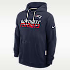 Sudadera con gorro sin cierre Nike Dri-FIT de la NFL para hombre New England Patriots Sideline Standard Issue