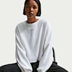 Sudadera de cuello redondo de French Terry oversized para mujer Nike Sportswear Chill Terry