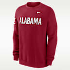 Alabama Sideline Club Men's Nike College Pullover Crew