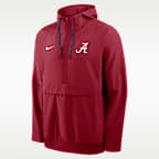 Alabama Sideline Anorak Men's Nike College 1/2-Zip Hooded Jacket