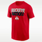 Playera universitaria Nike para hombre Ohio State Campus Local Madness