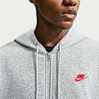 Sudadera con gorro de French Terry con cierre largo para hombre Nike Club