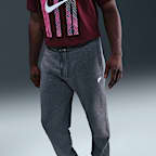 Pants de tejido Fleece con dobladillo abierto para hombre Nike Club
