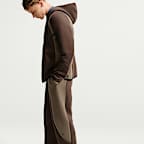 Pantalones de tejido Fleece con dobladillo abierto y colores contrastantes Nike Tech para hombre