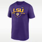 Playera universitaria Nike Dri-FIT para hombre LSU Courtside
