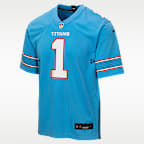 Jersey Game para niños talla grande Cameron Ward Tennessee Titans