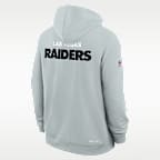 Sudadera con gorro sin cierre Nike Dri-FIT de la NFL para hombre Las Vegas Raiders Initial Home Sideline