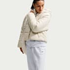 Pants oversized de tiro alto con dobladillo para mujer Nike Studio Fleece Medium Weight