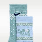Nike Little Kids' Dri-FIT Fairisle Crew Socks (2 Pairs)
