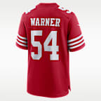 Jersey de fútbol americano Game para hombre NFL San Francisco 49ers (Fred Warner)