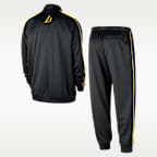 Los Angeles Lakers City Edition Nike NBA Club Peak-tracksuit til mænd