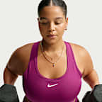 Nike Swoosh  Women's Medium Support Padded Sports Bra (Plus Size)