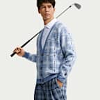 Nike Tartan Men's Loose Golf Cardigan