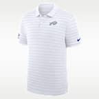 Buffalo Bills Rivalries Collection Sideline Victory Striped Men's Nike Dri-FIT NFL Polo
