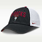 Gorra de rejilla Nike de la MLB ajustable para hombre Arizona Diamondbacks Primetime Club