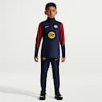 F.C. Barcelona Strike Older Kids' Nike Dri-FIT Football Knit Drill Top
