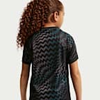 Replika brankářského fotbalového dresu Nike Dri-FIT Chelsea FC Stadium 2026/27 s krátkým rukávem pro větší děti