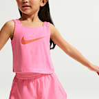 Conjunto de camiseta de tirantes y shorts para Dri-FIT para niños talla pequeña Nike Bold Play