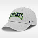 Seattle Seahawks Primetime Club Arched Men's Nike NFL Adjustable Hat