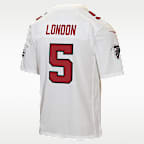 Jersey Game para niños talla grande Drake London Atlanta Falcons