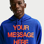 Nike 'Your Message Here' Men's Fleece Pullover Hoodie