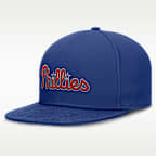 Gorra Nike Dri-FIT de la MLB ajustada para hombre Philadelphia Phillies True