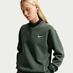 Sudadera de cuello redondo para mujer Nike Studio Fleece Medium Weight