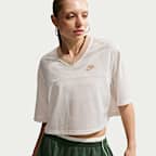 Nike Sportswear Women's Oversized Heritage Cropped Mesh Jersey