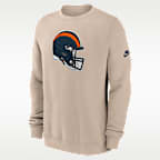 Sudadera de cuello redondo de la NFL Nike sin cierre para hombre Chicago Bears Rewind Club
