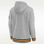 Sudadera universitaria con gorro sin cierre Nike West Virginia Legacy Retro para hombre
