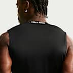 Nike Pro Dri-FIT strakke, mouwloze fitnesstop voor heren